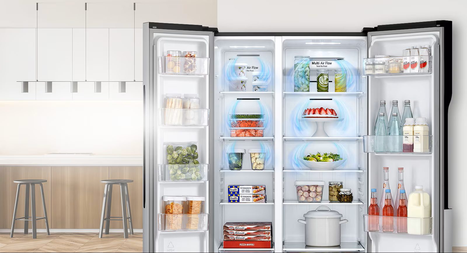 LG 519 L Side-by-Side Refrigerator (GCFB507PQAM) - Image 3
