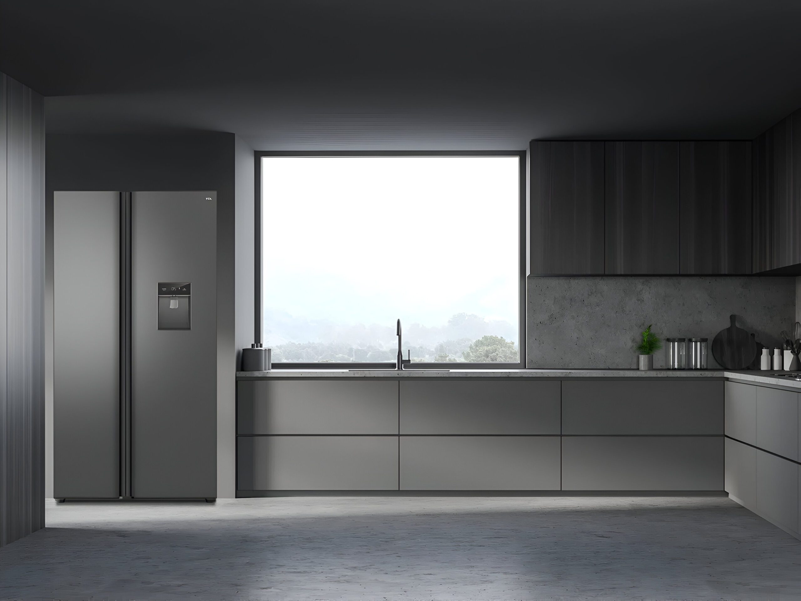 TCL 608L Side-by-Side Refrigerator - Image 3